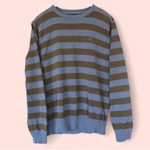 Authentic Y2K RVCA Crewneck Stripe Sweater, Men's Sz M